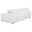  Coaster Furniture Jacana 600535P Corduroy Upholstered Dual Power Chaise Sofa - Ivory IMAGE 11