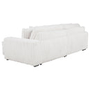  Coaster Furniture Jacana 600535P Corduroy Upholstered Dual Power Chaise Sofa - Ivory IMAGE 13