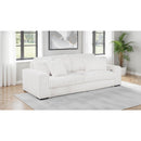  Coaster Furniture Jacana 600535P Corduroy Upholstered Dual Power Chaise Sofa - Ivory IMAGE 4