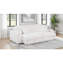  Coaster Furniture Jacana 600535P Corduroy Upholstered Dual Power Chaise Sofa - Ivory IMAGE 7