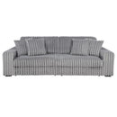  Coaster Furniture Jacana 600536P Corduroy Upholstered Dual Power Chaise Sofa - Grey IMAGE 6