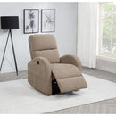  Coaster Furniture Grant 603303P Fabric Upholstered Power Recliner Chair - Camel IMAGE 8