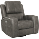  Coaster Furniture Brickston 603433PPP Triple Power Swivel Glider Recliner - Charcoal IMAGE 1