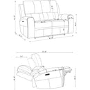  Coaster Furniture Brickston 603435PPP Triple Power Reclining Loveseat - Grey IMAGE 15