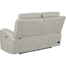  Coaster Furniture Brickston 603435PPP Triple Power Reclining Loveseat - Grey IMAGE 7