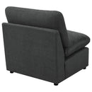 Coaster Furniture Collins 609530AC Modular Armless Chair - Dark Grey IMAGE 8