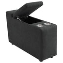  Coaster Furniture Collins 609530CON Upholstered Modular Storage Console - Dark Grey IMAGE 11