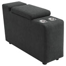  Coaster Furniture Collins 609530CON Upholstered Modular Storage Console - Dark Grey IMAGE 13