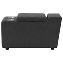  Coaster Furniture Collins 609530CON Upholstered Modular Storage Console - Dark Grey IMAGE 3