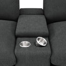  Coaster Furniture Collins 609530CON Upholstered Modular Storage Console - Dark Grey IMAGE 5
