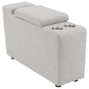  Coaster Furniture Collins 609560CON Upholstered Modular Storage Console - Grey IMAGE 2