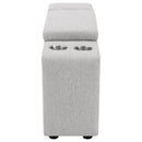  Coaster Furniture Collins 609560CON Upholstered Modular Storage Console - Grey IMAGE 7