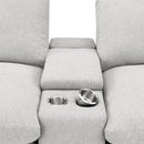  Coaster Furniture Collins 609561PT 5-Piece Power Reclining Home Theater Seating - Grey IMAGE 3