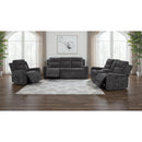  Coaster Furniture Kennett 610155P Chenille Upholstered Power Reclining Loveseat - Grey IMAGE 12