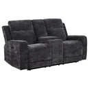  Coaster Furniture Kennett 610155P Chenille Upholstered Power Reclining Loveseat - Grey IMAGE 8
