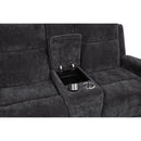  Coaster Furniture Kennett 610155P Chenille Upholstered Power Reclining Loveseat - Grey IMAGE 9