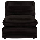  Coaster Furniture Collins 610350ARP Modular Power Armless Recliner - Chocolate Brown IMAGE 3
