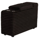  Coaster Furniture Collins 610350CON Upholstered Modular Storage Console - Chocolate Brown IMAGE 12