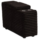  Coaster Furniture Collins 610350CON Upholstered Modular Storage Console - Chocolate Brown IMAGE 1