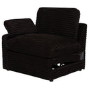  Coaster Furniture Collins 610350LRP Modular LAF Power Recliner - Chocolate Brown IMAGE 6