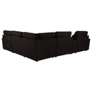 Coaster Furniture Collins 610350P-SET 6-piece Modular Power Reclining Sectional - Chocolate Brown IMAGE 2