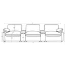  Coaster Furniture Collins 610351PT 5-Piece Power Reclining Home Theater Seating - Chocolate Brown IMAGE 14