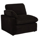  Coaster Furniture Collins 610352P Modular Power Loveseat - Chocolate Brown IMAGE 1