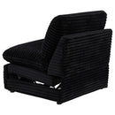  Coaster Furniture Collins 610360ARP Modular Power Armless Recliner - Black IMAGE 11