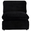  Coaster Furniture Collins 610360ARP Modular Power Armless Recliner - Black IMAGE 3