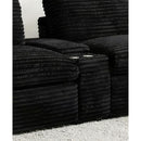  Coaster Furniture Collins 610360CON Upholstered Modular Storage Console - Black IMAGE 5