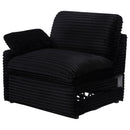  Coaster Furniture Collins 610360LRP Modular LAF Power Recliner - Black IMAGE 6