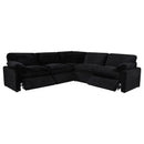  Coaster Furniture Collins 610360P 5-piece Modular Power Reclining Sectional - Black IMAGE 10