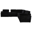  Coaster Furniture Collins 610360P-SETA 7-piece Modular Power Reclining Sectional - Black IMAGE 13
