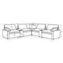  Coaster Furniture Collins 610360P-SETA 7-piece Modular Power Reclining Sectional - Black IMAGE 15