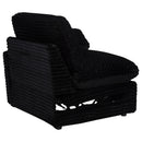  Coaster Furniture Collins 610360RRP Modular RAF Power Recliner - Black IMAGE 2