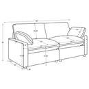  Coaster Furniture Collins 610362P Modular Power Loveseat - Black IMAGE 12