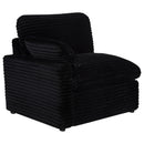  Coaster Furniture Collins 610362P Modular Power Loveseat - Black IMAGE 1