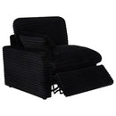 Coaster Furniture Collins 610362P Modular Power Loveseat - Black IMAGE 5