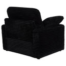  Coaster Furniture Collins 610363P Upholstered Power Recliner Chair - Black IMAGE 14