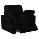  Coaster Furniture Collins 610363P Upholstered Power Recliner Chair - Black IMAGE 15