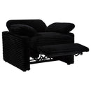 Coaster Furniture Collins 610363P Upholstered Power Recliner Chair - Black IMAGE 16