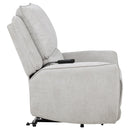  Coaster Furniture Sylmar 610524PP Chenille Upholstered Dual Power Lift Recliner - Dove Grey IMAGE 12