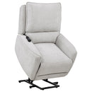  Coaster Furniture Sylmar 610524PP Chenille Upholstered Dual Power Lift Recliner - Dove Grey IMAGE 13