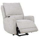  Coaster Furniture Sylmar 610524PP Chenille Upholstered Dual Power Lift Recliner - Dove Grey IMAGE 8