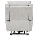  Coaster Furniture Sylmar 610524PP Chenille Upholstered Dual Power Lift Recliner - Dove Grey IMAGE 9