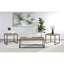  Coaster Furniture Straden 700144 3-piece Engineered Wood Coffee Table Set - Mango/Black IMAGE 9