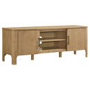  Coaster Furniture Rowe 701652 65-inch 2-door Wood TV Stand Media Console - Light Oak IMAGE 1