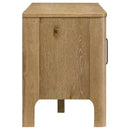  Coaster Furniture Rowe 701652 65-inch 2-door Wood TV Stand Media Console - Light Oak IMAGE 5