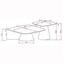  Coaster Furniture Eason 703500 2-piece Cocktail Coffee Table Set - Concrete/Black IMAGE 10