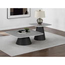  Coaster Furniture Eason 703500 2-piece Cocktail Coffee Table Set - Concrete/Black IMAGE 2